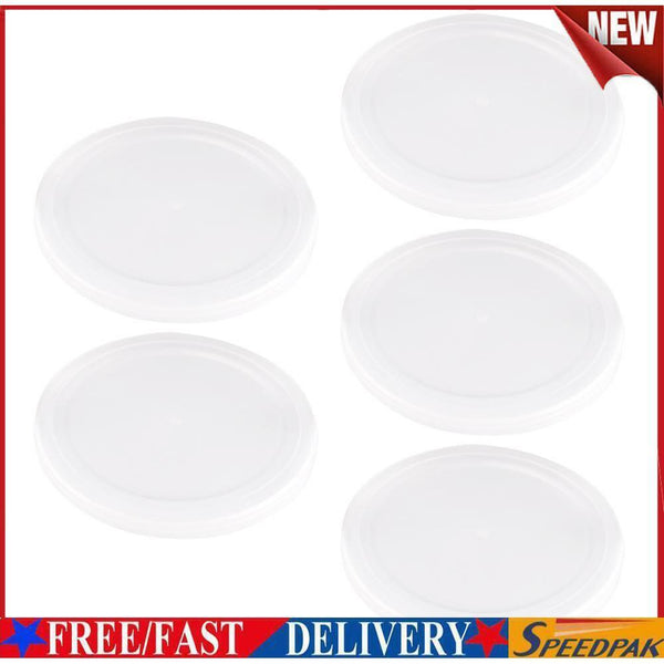 5pcs Reusable Food Storage Tin Cover Cans Lids Round Dog Cat Canned Sealer #F