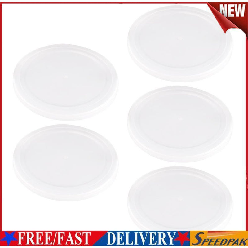 5pcs Reusable Food Storage Tin Cover Cans Lids Round Dog Cat Canned Sealer
