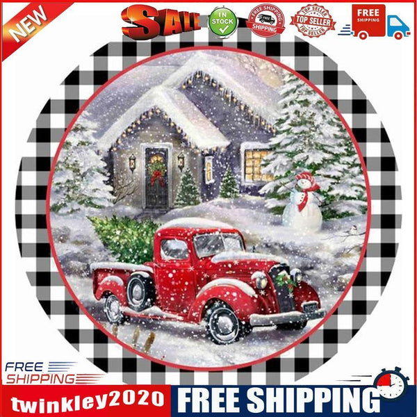 Christmas Truck Oil Painting By Numbers DIY Frameless Art Picture On Canvas