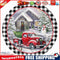 Christmas Truck Oil Painting By Numbers DIY Frameless Art Picture On Canvas