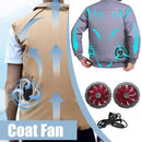 Jacket Cooling Fan Coat Air Conditioned for Men USB Summer Work Clothes Fan`