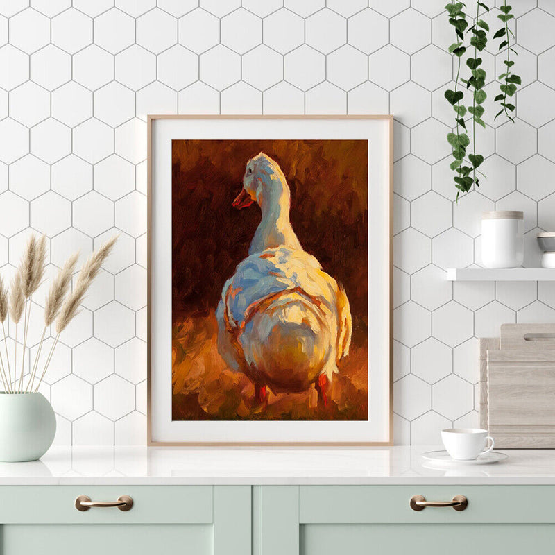 Oil Paint Chicken And Duck By Numbers Coloring Picture Digital Drawing