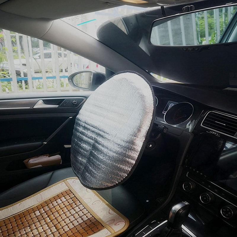 Car Steering Wheel Sunshades Sun Shade Cover Block Heat Sunscreen Insulation`