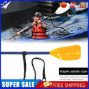 #A Elastic Canoe Paddle Leash Stretchable Portable Tie Rope Rowing Boat Accessor