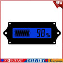Universal Battery Indicator LCD Display Batteries Capacity Monitor (Blue)