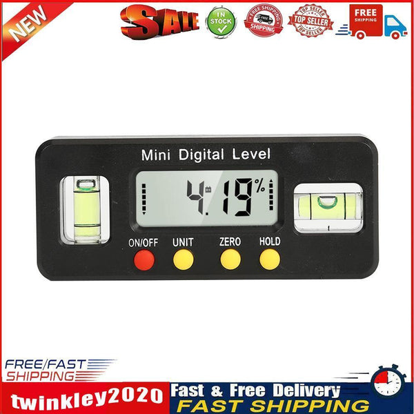 Mini Digital Level Protractor Inclinometer Angle Bevel Box Caliper (Black) Newly