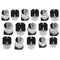 400pcs 6.3V-50V 1uF - 1000uF SMD Aluminum Electrolytic Capacitors Assortment Kit