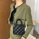 Women PU Leather Solid Color Crossbody Bag Ladies Cute Pure Messenger Handbag