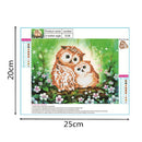 Akaddy 5D DIY Diamond Painting Cute Birds Cross Stitch Embroidery Rhinestone Mosaic Kit