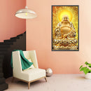 5D Diamond Painting Kit Buddha Light Shines Full Round Drill Rhinestone DIY