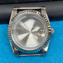36MM Stainless Steel Watch Case Watch Case Mineral Glass for 8215/2813/8205 Movement
