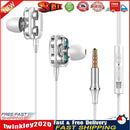 A4 In-Ear Headphone 3.5mm Plug Ergonomic Wired Earphones for Phone (White) Newly