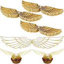 Chocolate Decoration Dessert Toppers Wings Cake Decor Hollowed Wings Toppers