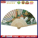 Seaside Lighthouse Oil Paint Folding Fan By Numbers DIY Digital Oil Paintin