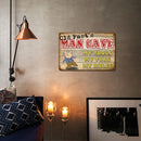 Man Cave Sheet Metal Drawing Metal Painting Tin Wall Home Poster Bedroom Sign
