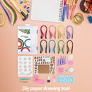 21pcs Handmade DIY Quilled Paper Beginner Set Craft Quilling Tool Paper Decor