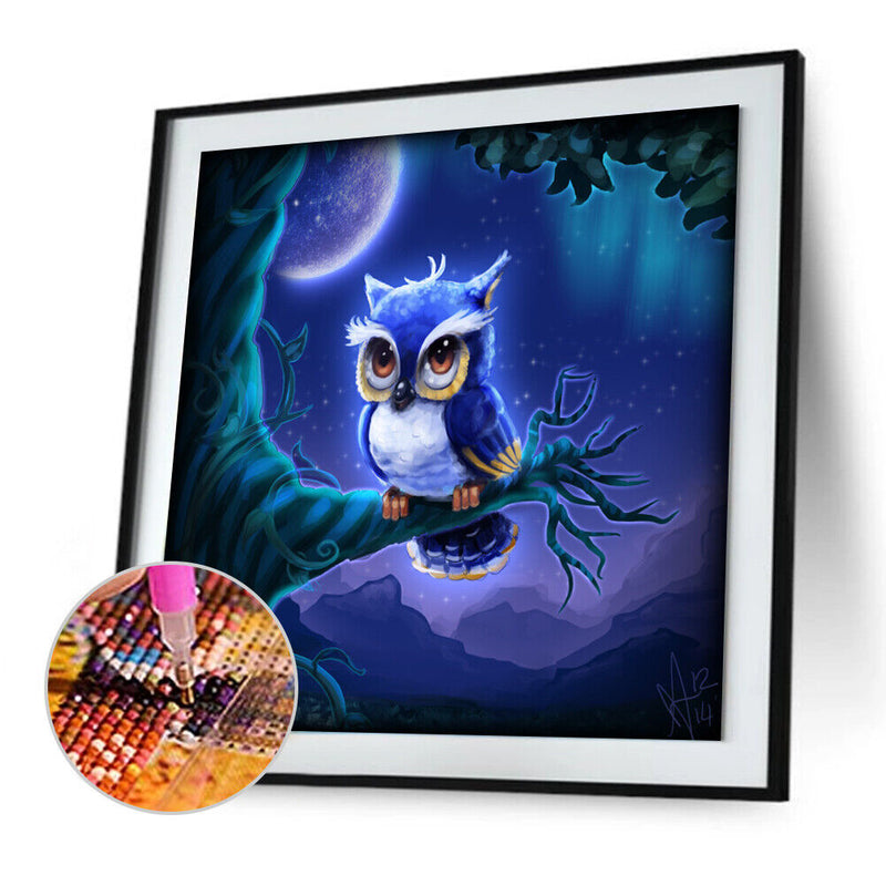 5D Diamond Painting DIY Owl Full Round Drill Rhinestone Kit