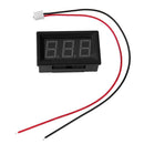 DC 7V-150V Mini 0.56in 2-Wire LED Digital Display Panel Voltmeter (Red)