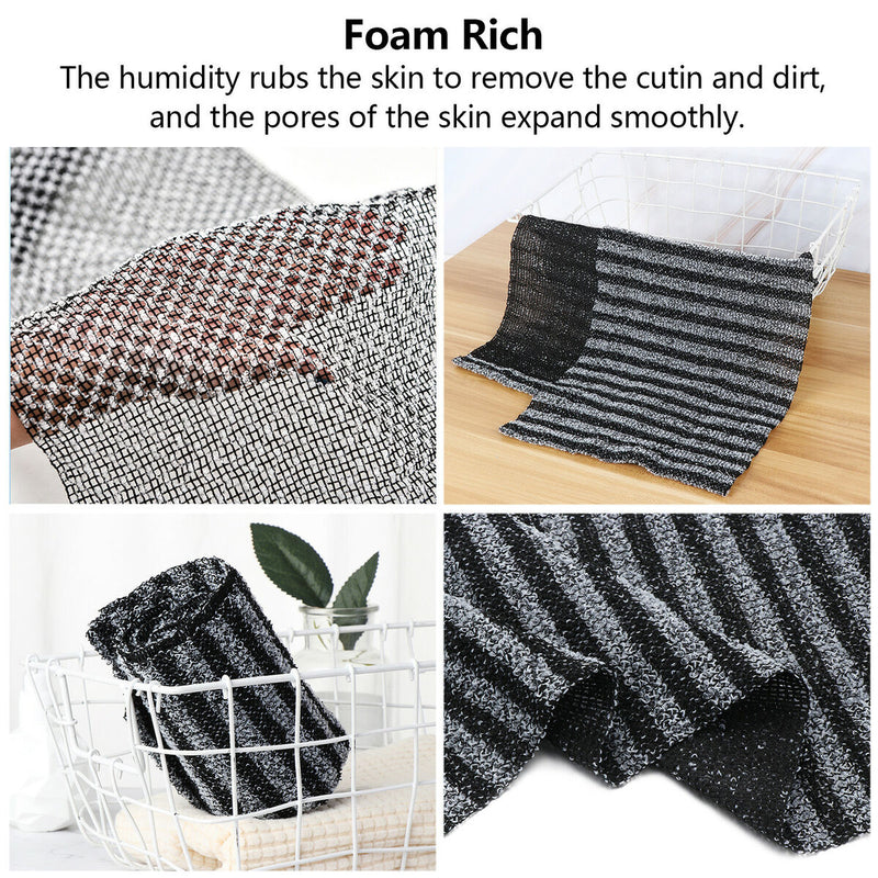 Cleaner Massage Washcloth Back Scrubber Shower Scrubber Exfoliating Bath Towel