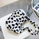 Large Capacity Fluffy Plush Shoulder Bags Crossbody Handbags Messenger Bag