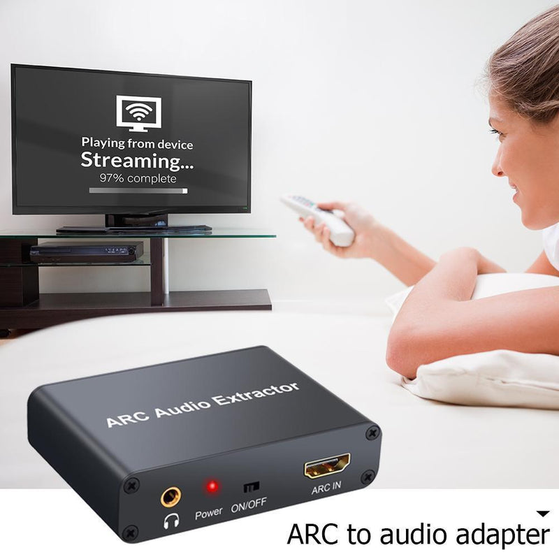 192KHz ARC Audio Adapter HDMI-compatible Digital Audio Extractor to Analog