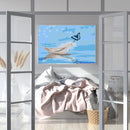 Plume And Butterfly 50x40cm Oil Paint By Numbers Painting SXD216044
