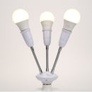 Adjustable E27 Lamp Holder for LED Light Adapter Multi-conversion (3-head) Newly