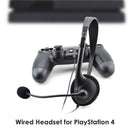 3.5mm Wired Monaural Headset with Noise Cancelling Microphone for PS4 Controller