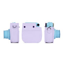 PU Leather Bag Case w/Adjustable Shoulder Strap for Instax Mini 11 (Purple)