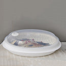 Food-grade PP Fish Bowl Steamer Plate Microwave Oven Fish Steam Roaster wit