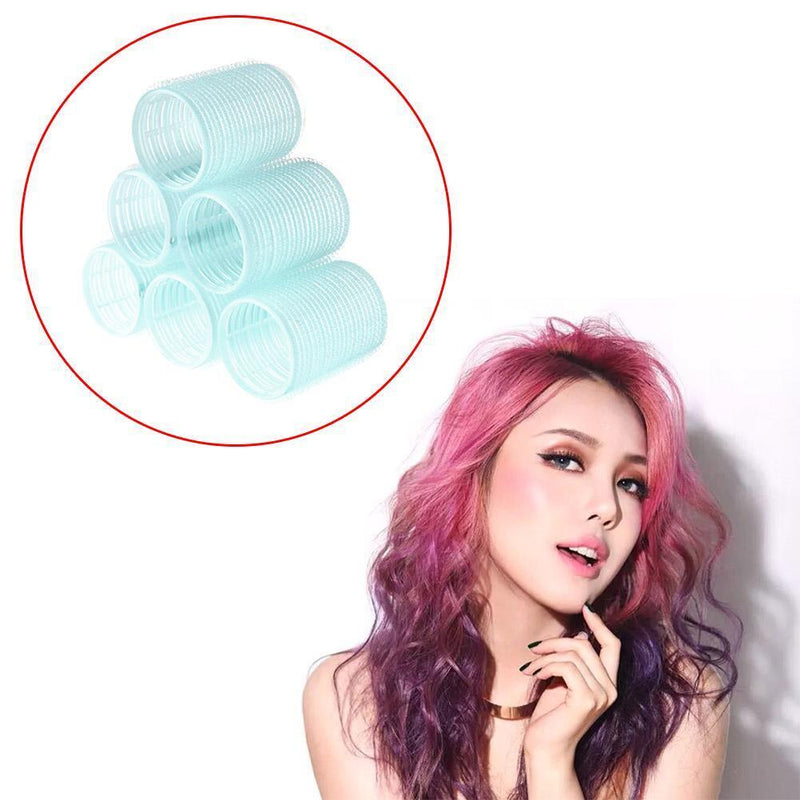 6pcs Hair Roll Magic Hairdressing DIY Big Waves Curling(Random Color)