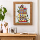 11CT Full Cross Stitch Spring Hat DIY Printed Wall Art Crafts Home Decoration