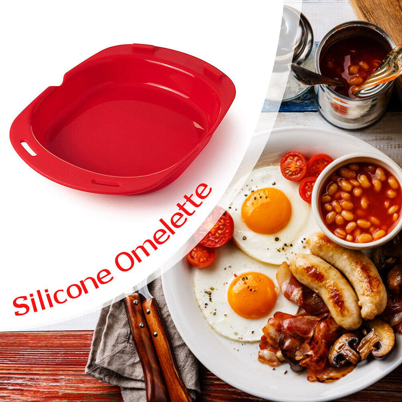 Microwave Oven Silicone Omelette Mold Kitchen Cooking Egg Roll Maker Cooker