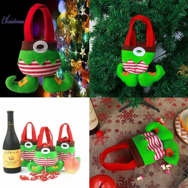 Elf Legs Decorations Christmas tree Gift bag Christmas Clown pants Candy bag