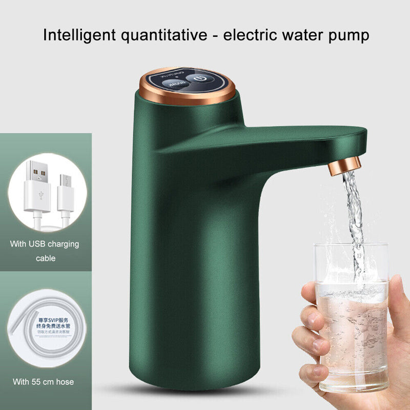 Touch Switch USB Charging Auto Drinking Water Pump Water Dispenser (Green) Newly