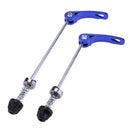 Pair Bike Bicycle Cycling Wheel Hub Skewers Quick Release Bolt blue