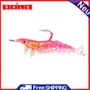 6cm 3.5g Soft Shrimp Bait Artificial Worm Fishing Lure with Hook Luminous Bait