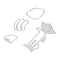 Snowvirtuos 4pcs Watermelon Boy DIY Stencil Cutting Tools? Emboss Scrapbook
