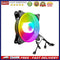 COOLMOON 12cm PWM PC Case Cooling Fan Desktop Chassis ARGB CPU Radiator Heatsink