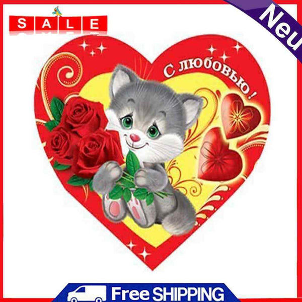 DIY 5D Diamond Painting Full Round Valentines Love Handmade Picture Home Decor