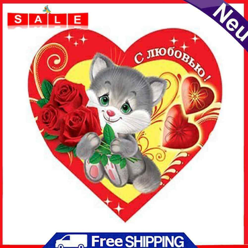 DIY 5D Diamond Painting Full Round Valentines Love Handmade Picture Home Decor