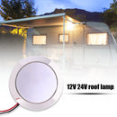 1.8W Waterproof 12V Car 24 SMT LED Dome Lamp for RV Marine (White Light) Newly
