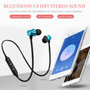 Long-Lasting Stereo Sound Bluetooth Headset Magnetic Magnetic Light Earphone