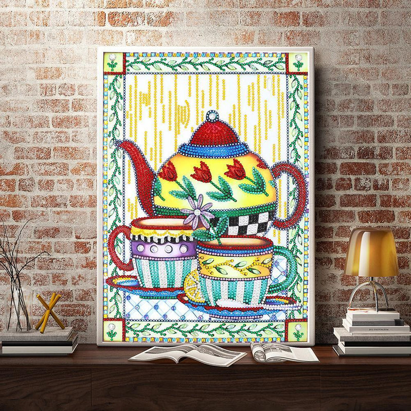 5D DIY Special Shaped Diamond Painting Kettle Embroidery Mosaic Kits Home Decor