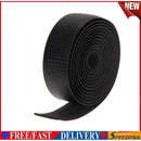 Cycling Cork Handlebar Tape Black + 2 Bar Plug Carbon fiber black