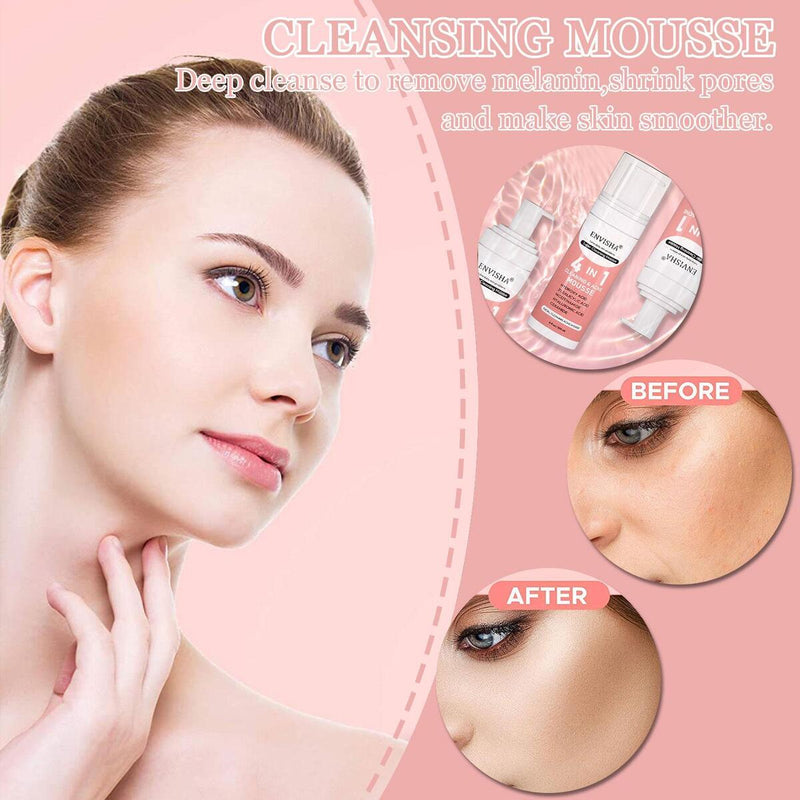Facial Exfoliating Mousse Peeling Gel Face Scrub Deep Remove Cleaning All Skin