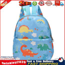 Dinosaur Kids Backpack Kindergarten Nylon Casual School Bag (Light Blue) Newly