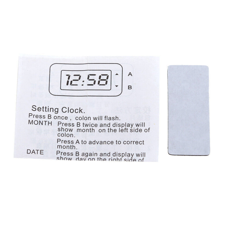 LCD Illuminated Digital Car Car Car Truck Dashboard Date Time Calendar Black