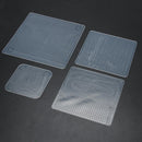 4pcs Silicone Strong Absorbability Plastic Fresh Food Wraps Seal (White) Newly