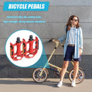 1 Pair Bearings Bicycle Pedals MTB Mountain Road Bike Flat Pedals (Red) Newly